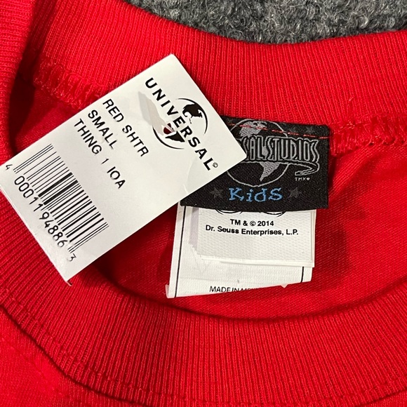 *NWT Universal Studios Kid's Dr. Seuss Thing 1 Muscle Tee Sz S - Picture 8 of 11